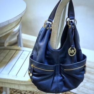Trendy Michael Kors Blue Layton Hobo Bag